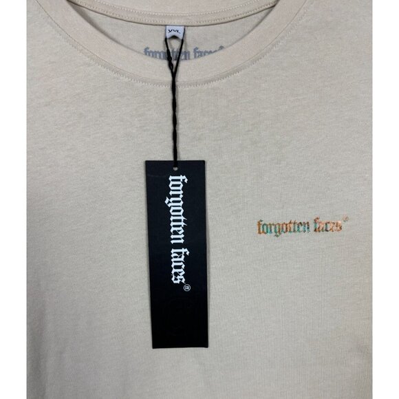 Forgotten Faces Mens Falcon Oversized Graphic Design T-Shirt Tan XXL NWT's. - Picture 6 of 8